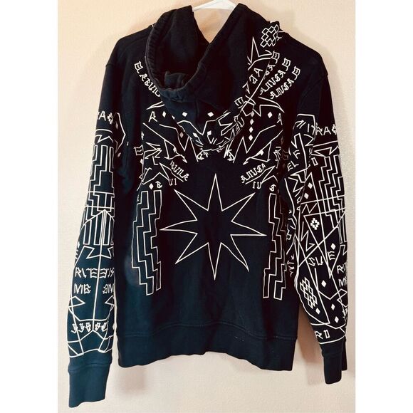 Marcelo Burlon RARE County of Milan Artistic Hooded Sweatshirt Small Men's - Picture 3 of 9